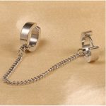 Bông Tai Nam Nữ Đeo 2 Lỗ 1 Xỏ Và 1 Kẹp Titan Ko Đen TT 2521 - 1 Cái