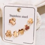 Bộ 3 Đôi Bông Tai Titan Ko Đen TT 2517