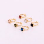 Nhẫn Nữ Đính Đá Màu Titan Ko Đen TT 2524