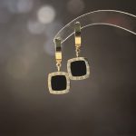 Bông Tai Nữ Mặt Vuông Tòn Ten Titan Ko Han Rỉ TT4756