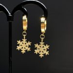 Bông Tai Nữ Hoa Tuyết Tòn Ten Titan Ko Han Rỉ TT4757