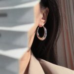 Bông Tai Khoen Tròn To Titan Ko Đen TT4898