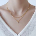 Dây Chuyền 2 Tầng Titan Không Đen TT 2369