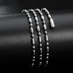 Dây Chuyền Nam Titan Ko Đen TT 2602