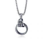 Dây Chuyền Nam Titan Ko Đen TT 2562