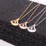 Dây Chuyền Titan Ko Đen Hình Quạt Đính Đá TT 2797