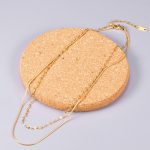 Dây Chuyền 2 Tầng Titan Ko Đen TT 2936