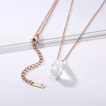 Dây Chuyền Giọt Nước Pha Lê Titan Ko Đen TT 3012