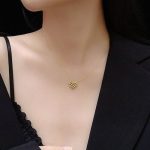 Dây Chuyền Trái Tim Titan Ko Đen TT 3020