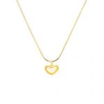 Dây Chuyền Trái Tim Titan Ko Đen TT 3094