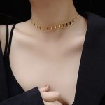 Dây Chuyền Choker Titan Ko Đen TT 3059