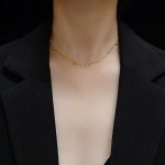 Dây Chuyền Nữ Nhiều Hạt Bi Nhỏ Titan Ko Đen TT 3049