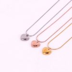 Dây Chuyền Sợi Mì Trái Tim Titan Ko Đen TT 3434