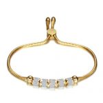 Lắc Tay Dây Rút Charm Đá Thép Titan Ko Rỉ TT 3623