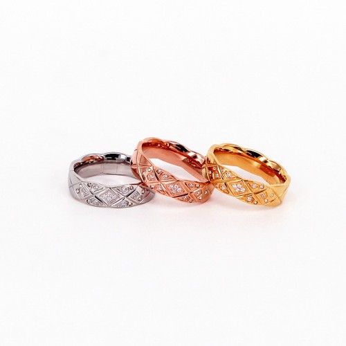 Nhẫn Lưới Đan Chéo Có Đính Đá Thép Titan Ko Rỉ TT 3592 1 Nhẫn Lưới Đan Chéo Có Đính Đá Thép Titan Ko Rỉ TT 3592