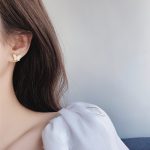 Bông Tai Bướm Xinh Titan Ko Đen TT 3751