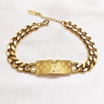 Lắc Tay Dây Xích LV Titan Ko Đen TT 3768