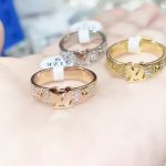 Nhẫn LV Đính Đá Titan Ko Đen TT 4320