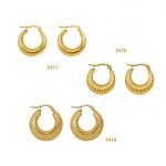 Bông Tai Khoen Tròn Phong Cách Âu Mỹ Titan Không Han Rỉ TT4539