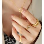 Dây Chuyền Nữ Kiểu Chữ Y Titan Không Đen TT4585