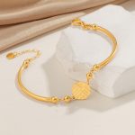 Lắc Tay Titan Nữ Chữ Phúc Không Đen Không Gỉ TT5315