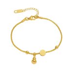 Lắc Tay Titan Nữ Chữ Phúc Hồ Lô May Mắn Không Đen Không Gỉ TT5314