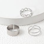 Bộ 3 Nhẫn Titan Nữ Thời Trang Cá Tính Không Đen Không Gỉ TT5312