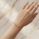 Lắc Tay Nữ Dây Bi Màu Vàng Hồng Không Đen TT5331