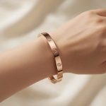 Vòng Tay Titan Nữ Màu Vàng Hồng Không Đen TT5337